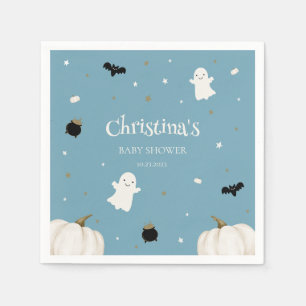 Halloween Baby Shower Pastel Blue Napkin