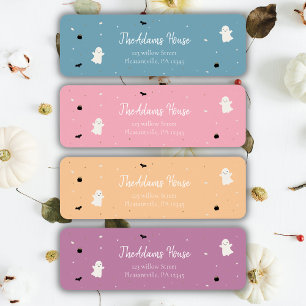 Halloween Baby Shower Pumpkin Little Boo return Address Label