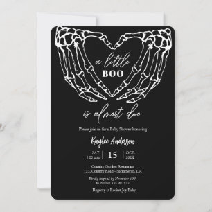 Halloween Baby Shower Skeleton hands Invitation