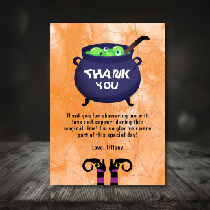 Halloween Baby Shower Thank You Card