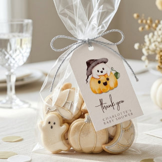 Halloween Baby Shower Thank You Gift Tags