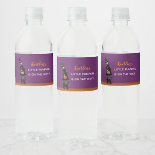 Halloween Baby Shower Water Bottle Labels