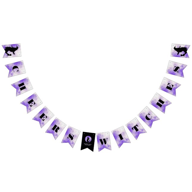 Halloween Bachelorette Party Cheers Witches Bunting (All)