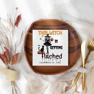 Halloween Bachelorette This Witch is Getting Hitch Napkin
