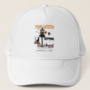 Halloween Bachelorette This Witch is Getting Hitch Trucker Hat