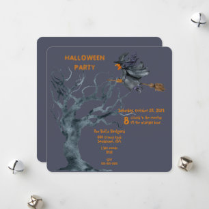 HALLOWEEN BACKYARD PARTY HOLIDAY CARD