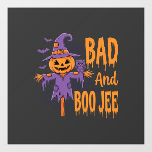 Halloween Bad And Boo Jee Scarecrow Graphic