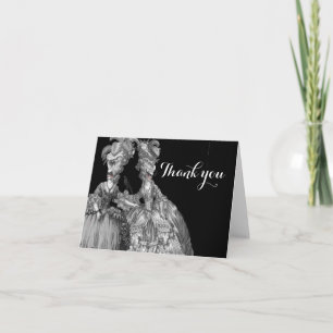 Halloween Ball, thank you card. Invitation