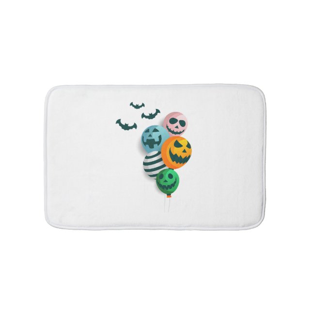 Halloween Balloons Bath Mat (Front)