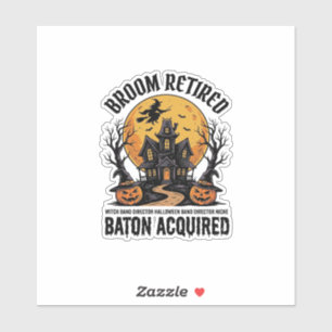 Halloween Band Director Witch Haunted House Design