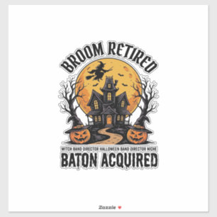 Halloween Band Director Witch Haunted House Design