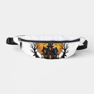 Halloween Band Director Witch Haunted House Design Bum Bags