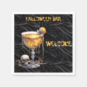Halloween Bar Welcome Napkin