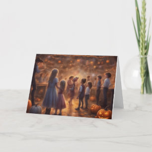 Halloween barn dance inside instant download or card