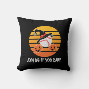 Halloween Baseball Halloween Witch Hat Pumpkin Cushion