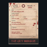 Halloween Bash Adult Toe Tag Morgue Blood Party Invitation<br><div class="desc">★ Adult Halloween Party Invitation!  ★ Easily PERSONALIZE this design with your details! ★ If you need coordinating MATCHING ITEMS,  please check our matching collection or shop. Do you have any questions about our designs or if you can't find what you are looking for,  please contact us: designmypartystudio@gmail.com. ★</div>