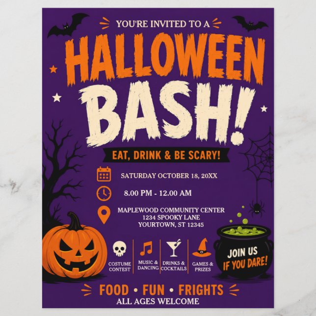 Halloween Bash Flyer (Front)