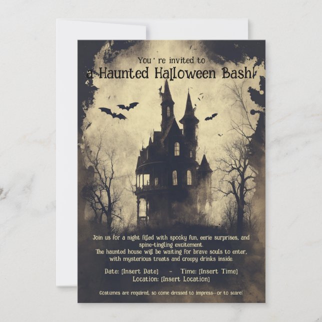 Halloween Bash! Halloween Party Invitation (Front)