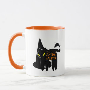 Halloween Basic Witch Black Cat Mug