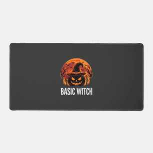 Halloween Basic Witch Pumpkin Moon Graphic Desk Mat