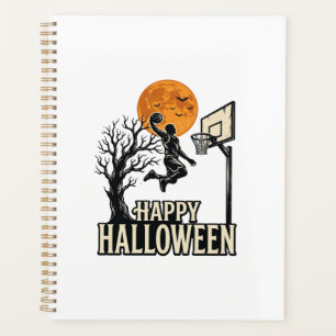 Halloween Basketball Happy Halloween Vintage Sport Planner
