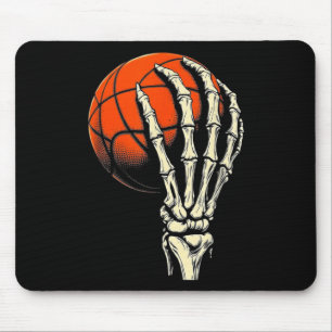 Halloween Basketball Skeleton Skull Player Men Boy Mouse Pad