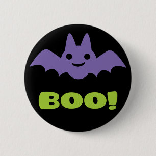 Halloween Bat 6 Cm Round Badge