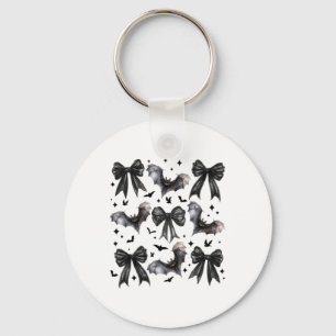 Halloween Bat Coquette Bow Halloween Bat Coquette Key Ring