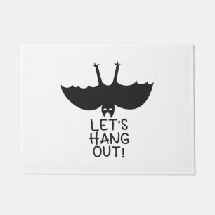 halloween bat doormat