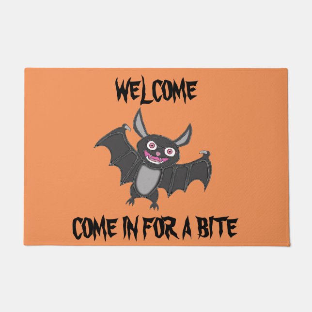 Halloween Bat Doormat (Front)