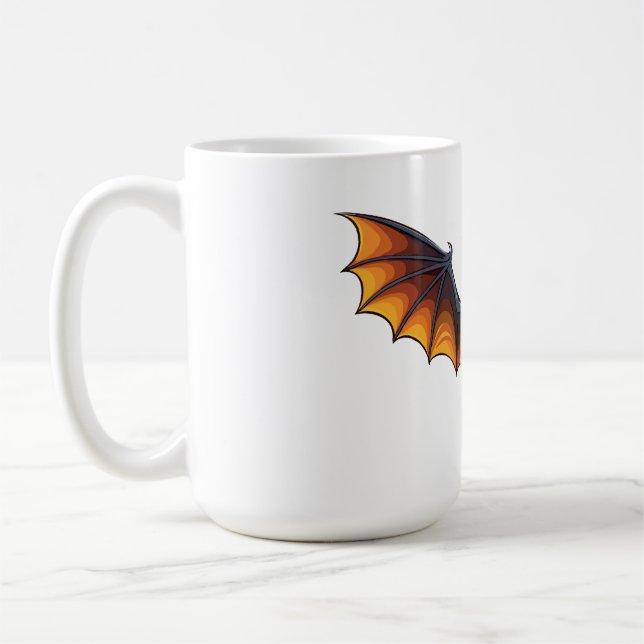 Halloween bat flying coffee mug (Left)
