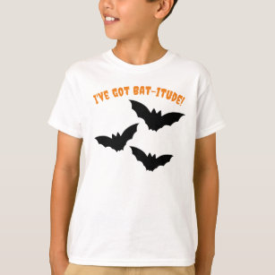 Halloween Bat-itude Flying Bats Boys  T-Shirt