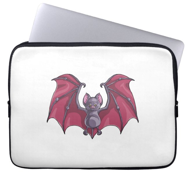 Halloween Bat Laptop Sleeve (Front)