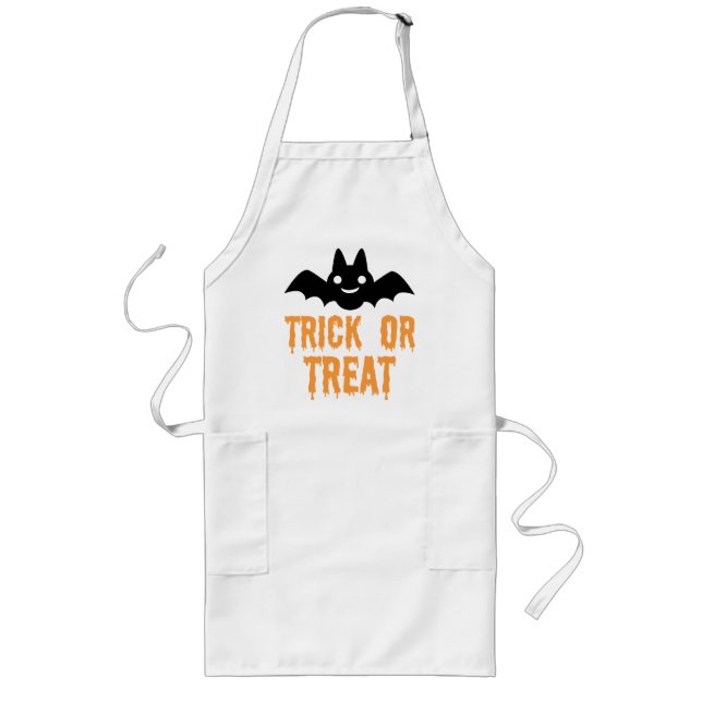 Halloween Bat Long Apron (Front)