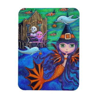 Halloween Bat Mermaid Witch Dolphins Octopus Organ Magnet