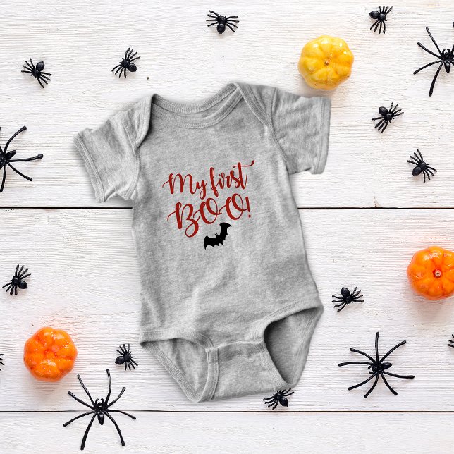 Halloween Bat My First Boo! Baby Bodysuit (Halloween Bat My First Boo! Baby Bodysuit)