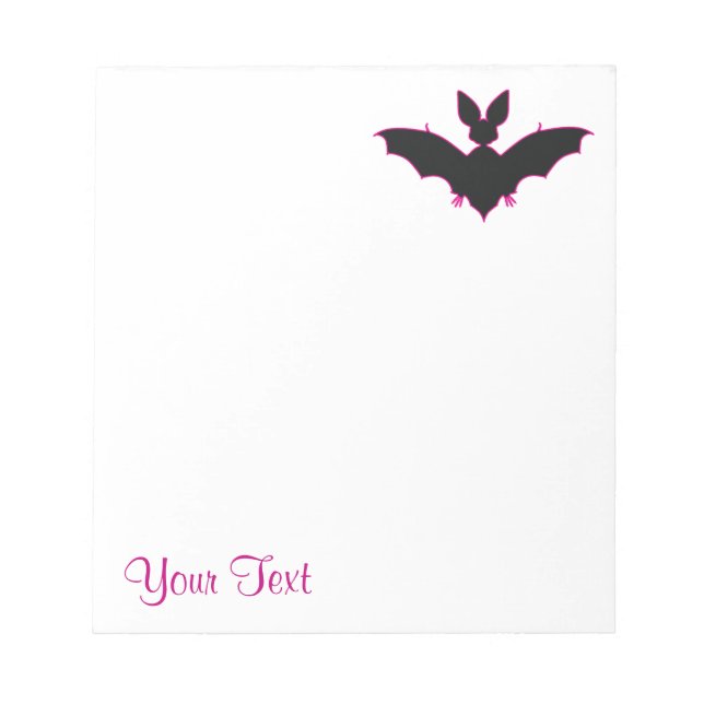 Halloween Bat Notepad (Front)