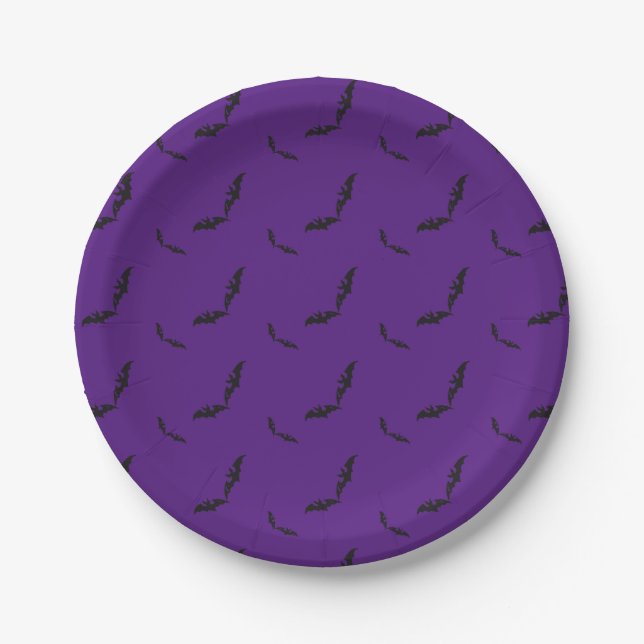 Halloween/bat paper plates (Front)