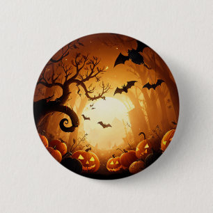 Halloween/Bat/Pumpkin/Fall  6 Cm Round Badge
