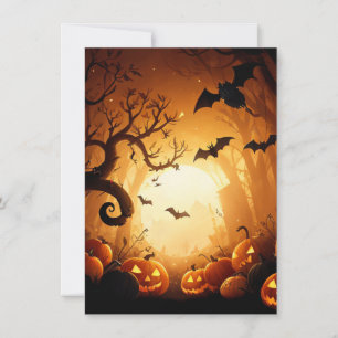 Halloween/Bat/Pumpkin/Fall  Invitation