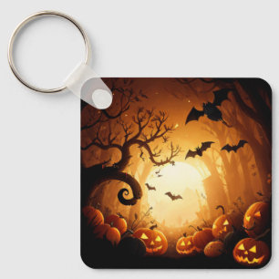 Halloween/Bat/Pumpkin/Fall Key Ring