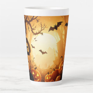Halloween/Bat/Pumpkin/Fall  Latte Mug