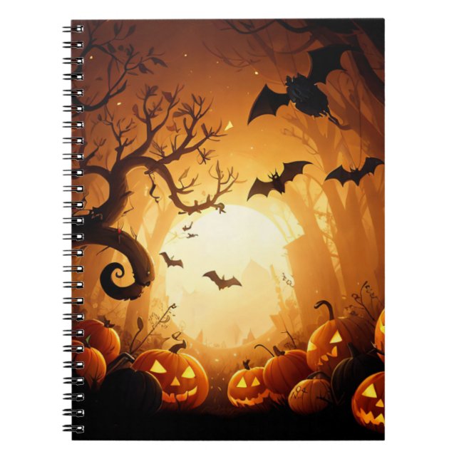 Halloween/Bat/Pumpkin/Fall  Notebook (Front)