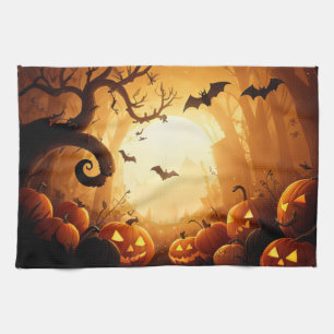 Halloween/Bat/Pumpkin/Fall  Tea Towel