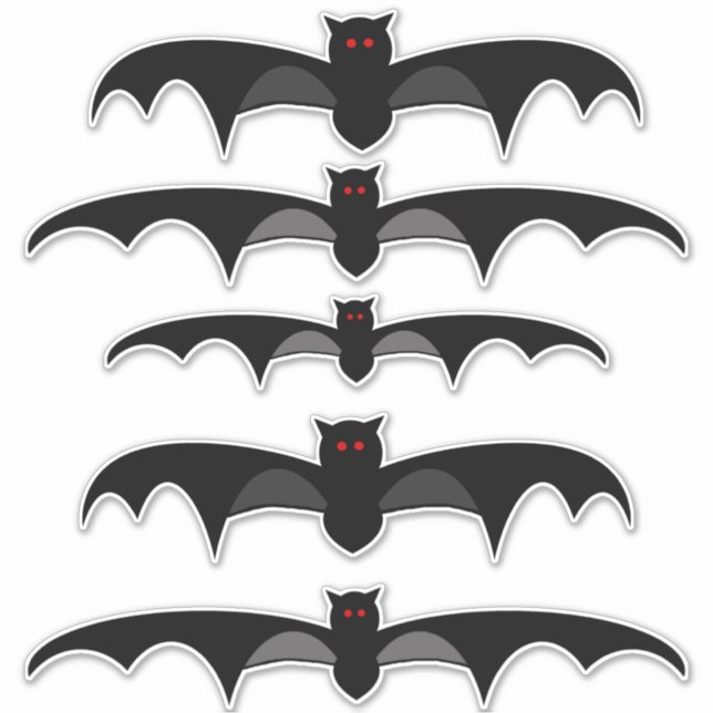 Halloween Bat Sticker (Front)