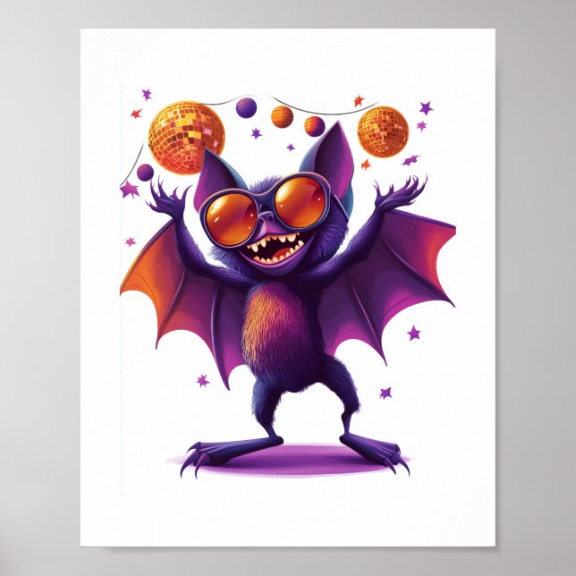 Halloween Bat-tastic Party Poster (Front)