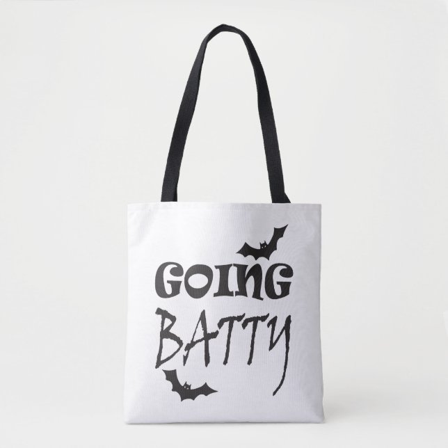 Halloween Bat Tote Bag (Front)