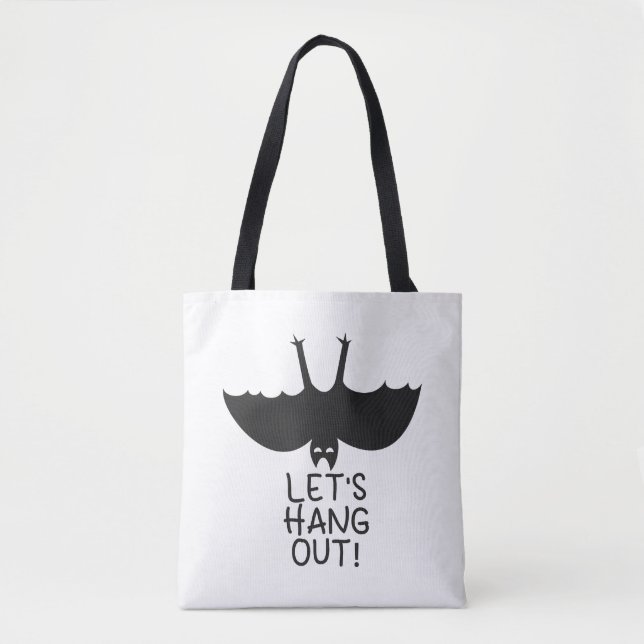 halloween bat     tote bag (Front)