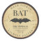 Halloween Bat Vintage Label Stickers