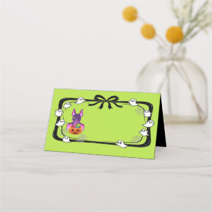 Halloween Bat With Candy Place Card